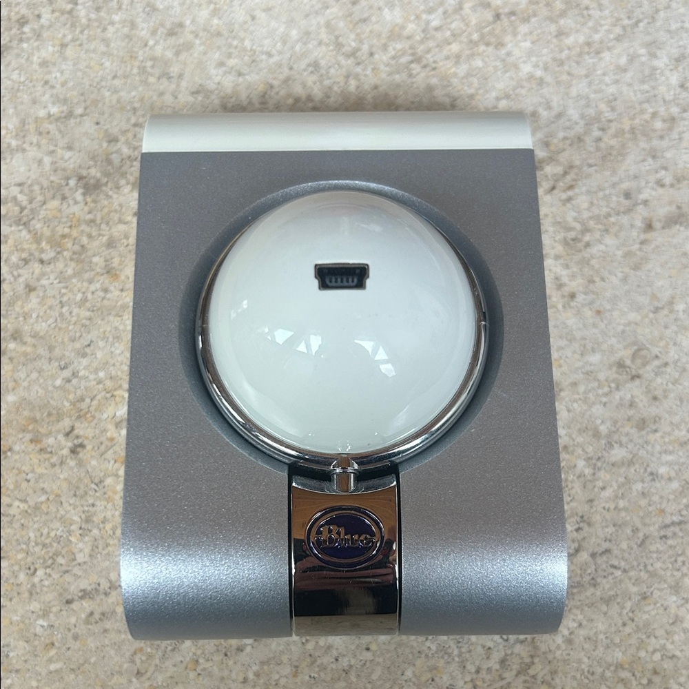 Blue Snowflake Microphone